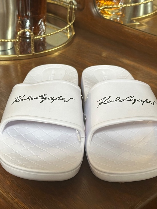Karl Lagerfeld Paris Men’s Slide Sandals